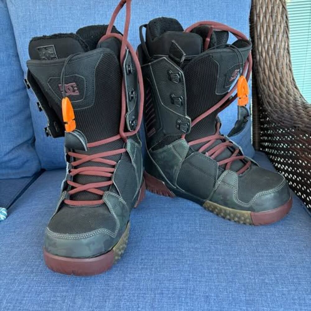 DC Ceptor Snowboard Boots Men's Size 11 Black Camo Lace-Up